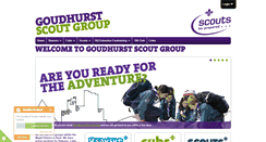 Desktop Screenshot of goudhurstscoutgroup.org.uk